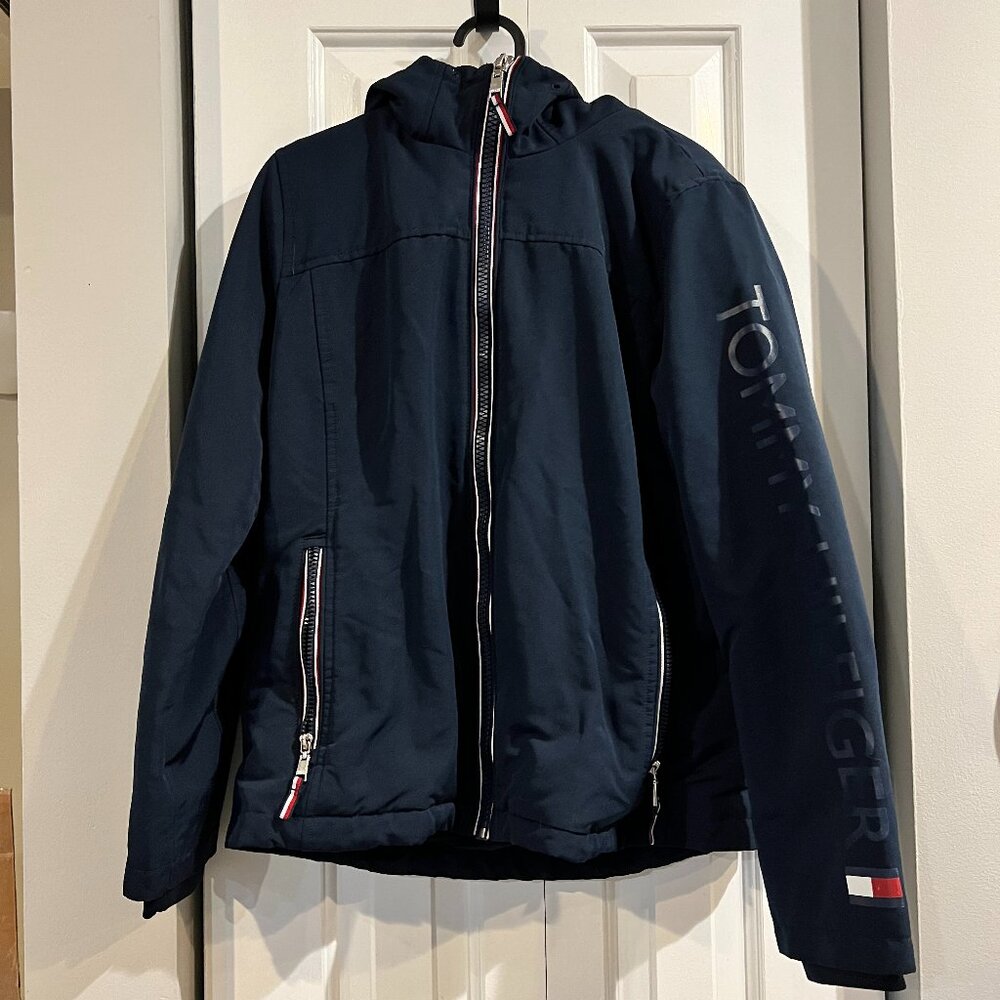 Navy Tommy Hilfiger Coat Winter Condition Excellent